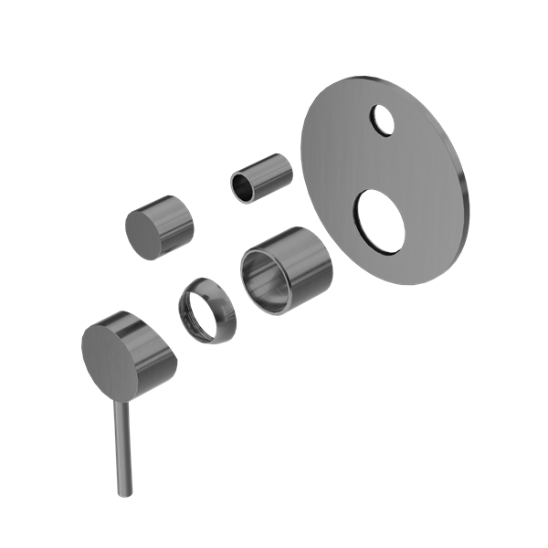 DOLCE SHOWER MIXER WITH DIVERTOR TRIM KITS ONLY GUN METAL (NR250811atGM)