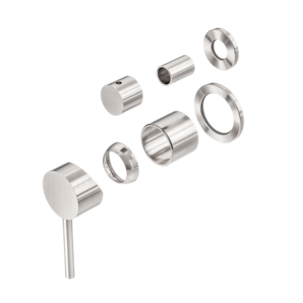 DOLCE SHOWER MIXER WITH DIVERTOR SEPARATE BACK PLATE TRIM KITS ONLY BRUSHED BICKEL (NR250811etBN)