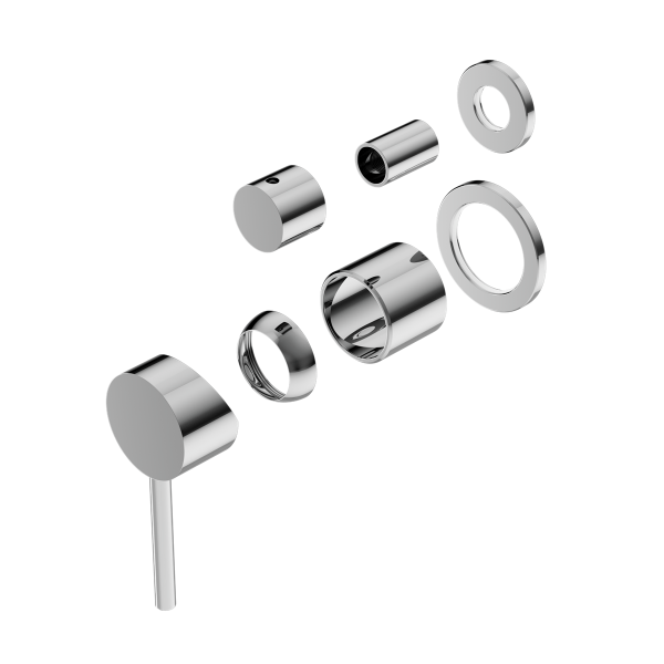 DOLCE SHOWER MIXER WITH DIVERTOR SEPARATE BACK PLATE TRIM KITS ONLY CHROME (NR250811etCH)