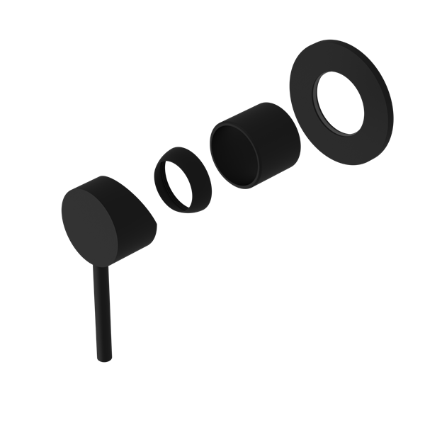 DOLCE SHOWER MIXER TRIM KITS ONLY MATTE BLACK (NR250811tMB)