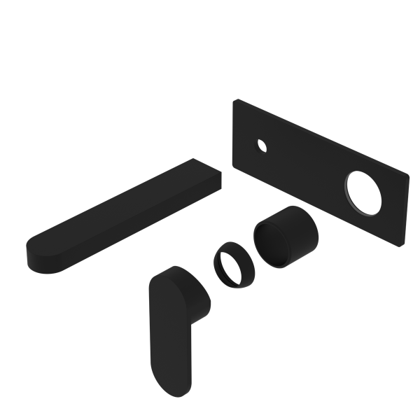 ECCO WALL BASIN/BATH MIXER TRIM KITS ONLY MATTE BLACK (NR301310atMB)