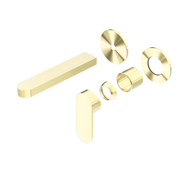 ECCO WALL BASIN/BATH MIXER SEPARATE BACK PLATE TRIM KITS ONLY BRUSHED GOLD (NR301310btBG)