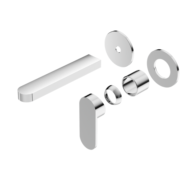 ECCO WALL BASIN/BATH MIXER SEPARATE BACK PLATE TRIM KITS ONLY CHROME (NR301310btCH)