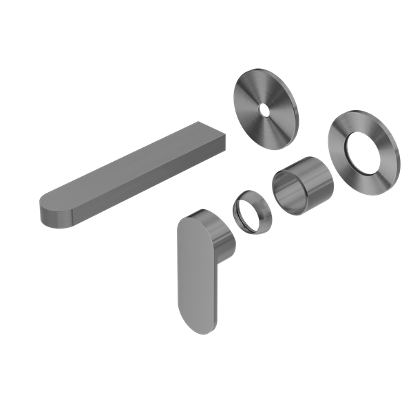 ECCO WALL BASIN/BATH MIXER SEPARATE BACK PLATE TRIM KITS ONLY GUN METAL (NR301310btGM)