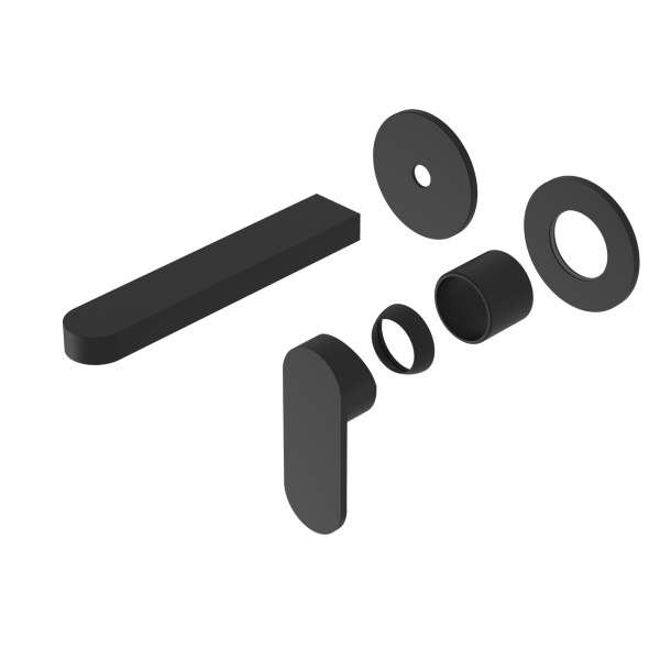 ECCO WALL BASIN/BATH MIXER SEPARATE BACK PLATE TRIM KITS ONLY MATTE BLACK (NR301310btMB)