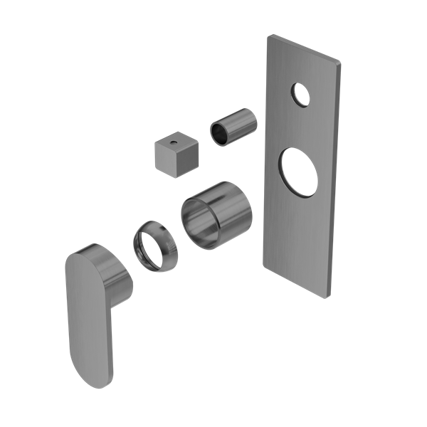 ECCO SHOWER MIXER WITH DIVERTOR TRIM KITS ONLY GUN METAL (NR301311atGM)