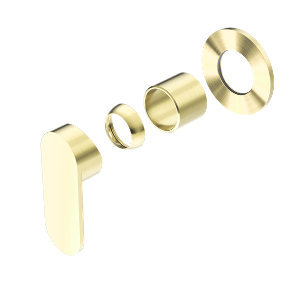 ECCO SHOWER MIXER ROUND BACK PLATE TRIM KITS ONLY BRUSHED GOLD (NR301311dtBG)