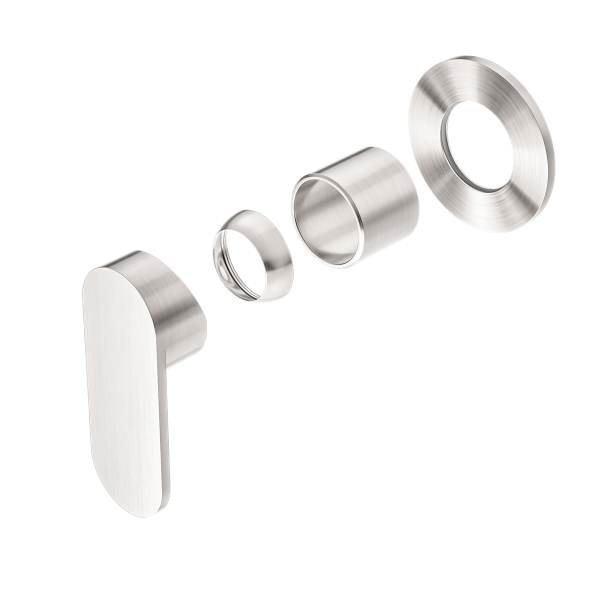 ECCO SHOWER MIXER ROUND BACK PLATE TRIM KITS ONLY BRUSHED NICKEL (NR301311dtBN)