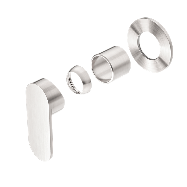 ECCO SHOWER MIXER ROUND BACK PLATE TRIM KITS ONLY BRUSHED NICKEL (NR301311dtBN)