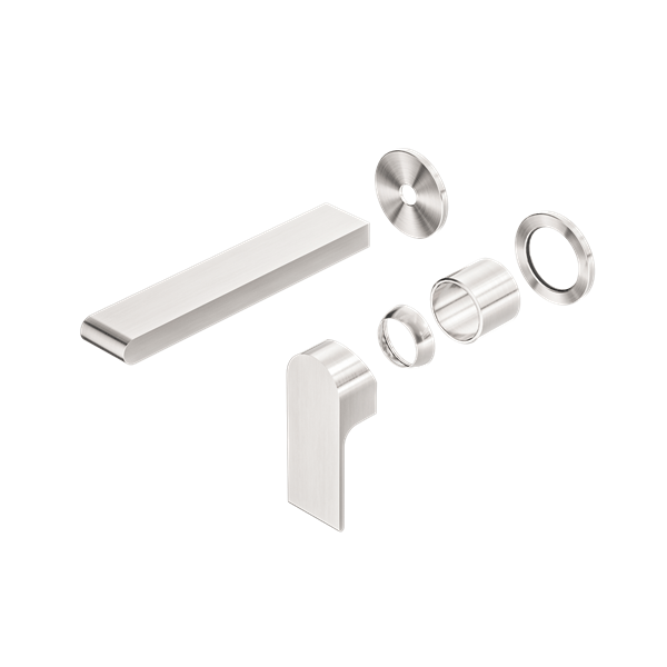 BIANCA WALL BASIN/BATH MIXER 187MM SEPARATE BACK PLATE TRIM KITS ONLY BRUSHED NICKEL (NR321510etBN / NR321510ftBN)