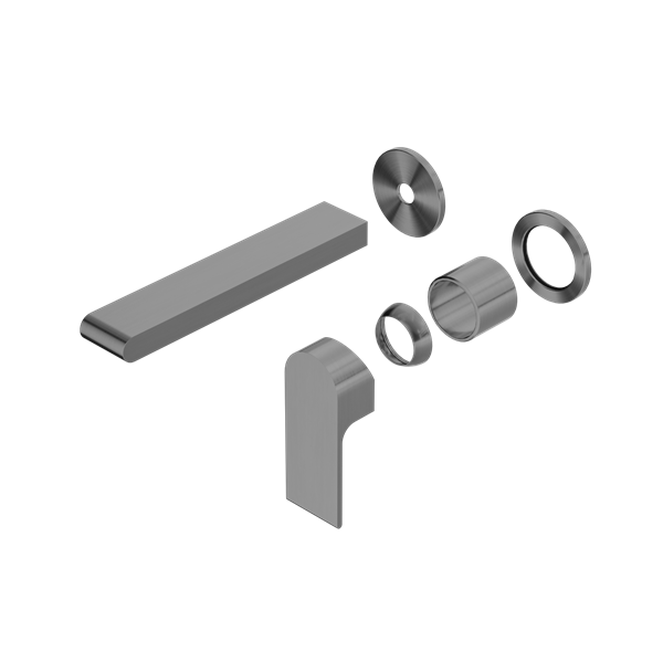 BIANCA WALL BASIN/BATH MIXER 187MM SEPARATE BACK PLATE TRIM KITS ONLY GUN METAL (NR321510etGM / NR321510ftGM)