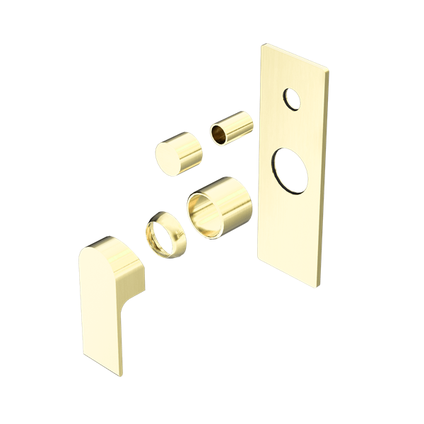 BIANCA SHOWER MIXER WITH DIVERTOR TRIM KITS ONLY BRUSHED GOLD (NR321511atBG)