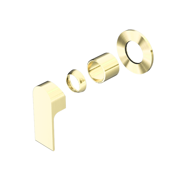 BIANCA SHOWER MIXER WITH ROUND PLATE TRIM KITS ONLY BRUSHED GOLD (NR321511dtBG)