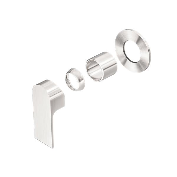 BIANCA SHOWER MIXER WITH ROUND PLATE TRIM KITS ONLY BRUSHED NICKEL (NR321511dtBN)