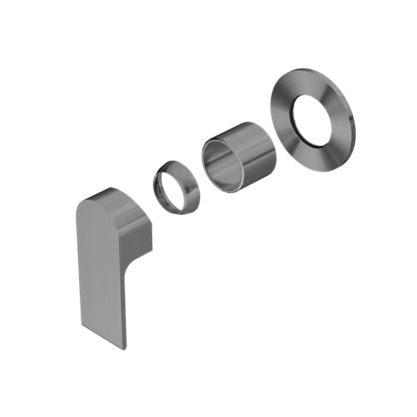 BIANCA SHOWER MIXER WITH ROUND PLATE TRIM KITS ONLY GUN METAL (NR321511dtGM)
