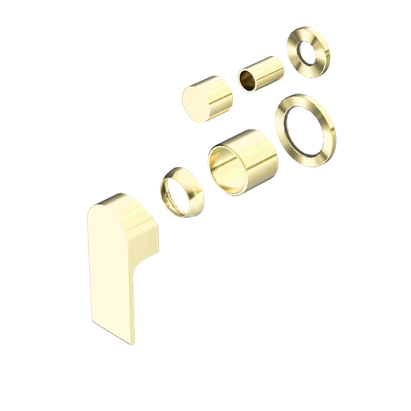 BIANCA SHOWER MIXER WITH DIVERTOR SEPARATE BACK PLATE TRIM KITS ONLY BRUSHED GOLD (NR321511gtBG)
