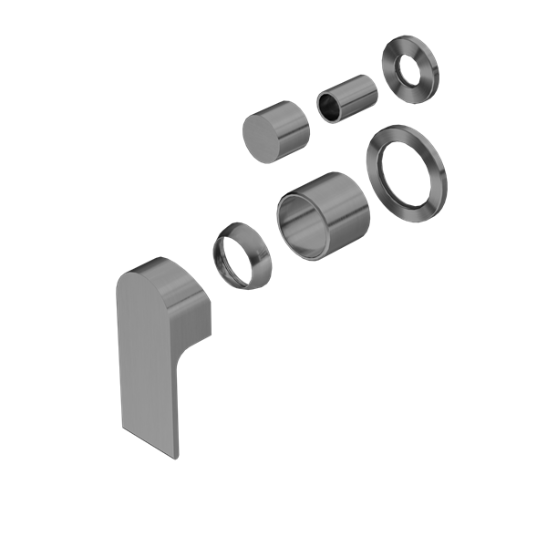 BIANCA SHOWER MIXER WITH DIVERTOR SEPARATE BACK PLATE TRIM KITS ONLY GUN METAL (NR321511gtGM)