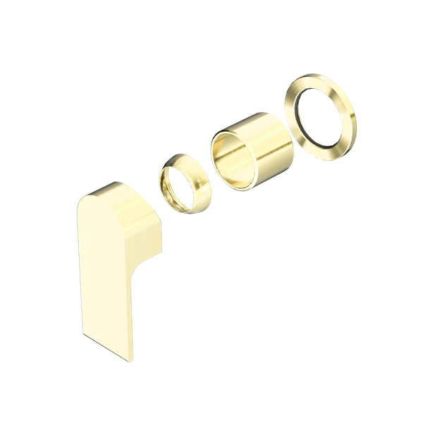 BIANCA SHOWER MIXER WITH 60MM PLATE TRIM KITS ONLY BRUSHED GOLD (NR321511htBG)