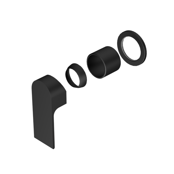 BIANCA SHOWER MIXER WITH 60MM PLATE TRIM KITS ONLY MATTE BLACK (NR321511htMB)