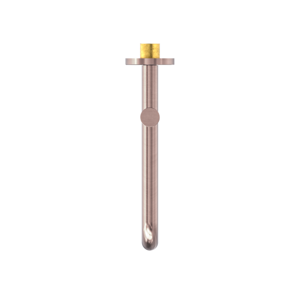 MECCA WALL MOUNTED SWIVEL BASIN/BATH SPOUT 225MM BRUSHED BRONZE (NR221903gBZ)