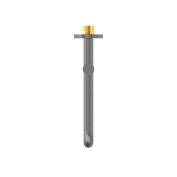 MECCA WALL MOUNTED SWIVEL BASIN/BATH SPOUT 225MM GUN METAL (NR221903gGM)