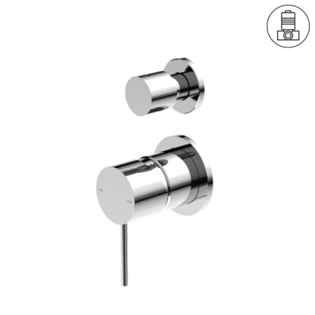 MECCA SHOWER MIXER WITH DIVERTOR SEPARATE BACK PLATE SHOWER VALVE CHROME (NR221911sCH)