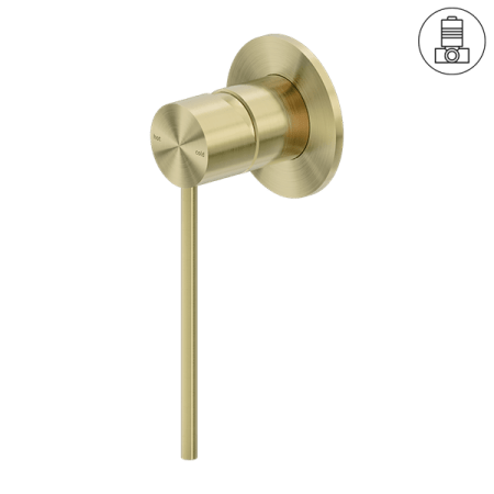MECCA CARE SHOWER MIXER VALVE KIT SINGLE HANDLE SHOWER VALVE BODY REPLACEMENT SINGLE FUNCTION ROUGH-IN VALVE BRUSHED GOLD (NR221911xBG)