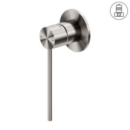 MECCA CARE SHOWER MIXER VALVE KIT SINGLE HANDLE SHOWER VALVE BODY REPLACEMENT SINGLE FUNCTION ROUGH-IN VALVE BRUSHED NICKEL (NR221911xBN)