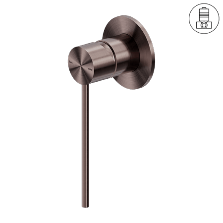 MECCA CARE SHOWER MIXER VALVE KIT SINGLE HANDLE SHOWER VALVE BODY REPLACEMENT SINGLE FUNCTION ROUGH-IN VALVE BRUSHED BRONZE (NR221911xBZ)