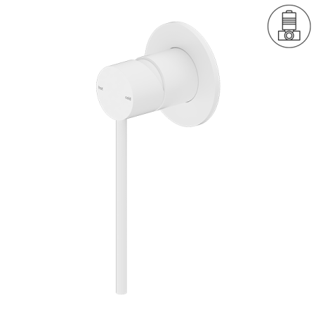MECCA CARE SHOWER MIXER VALVE KIT SINGLE HANDLE SHOWER VALVE BODY REPLACEMENT SINGLE FUNCTION ROUGH-IN VALVE MATTE WHITE (NR221911xMW)