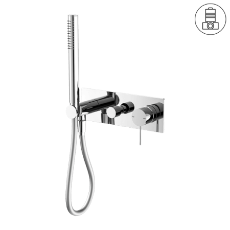 MECCA SHOWER MIXER WITH DIVERTOR SYSTEM SHOWER FAUCET SET WITH 2 HANDLES CHROME (NR221912eCH)