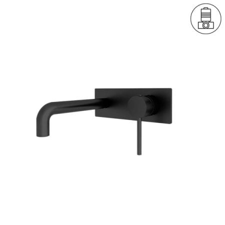 DOLCE WALL BASIN/BATH MIXER STYLISH SPOUT MATTE BALCK (NR250810bMB)