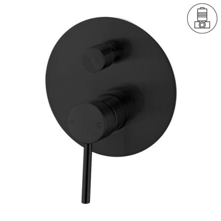 DOLCE SHOWER MIXER WITH DIVERTOR MATTE BLACK (NR250811aMB)