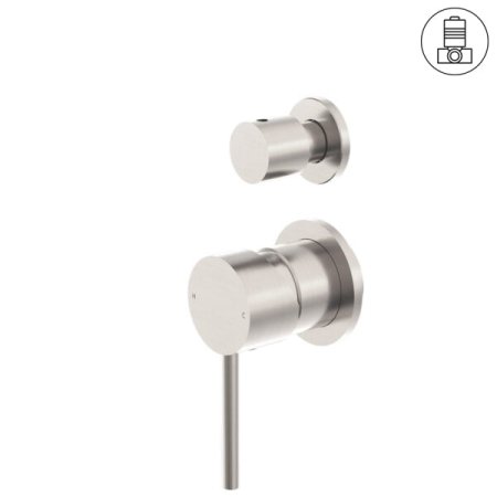 DOLCE SHOWER MIXER WITH DIVERTOR SEPARATE PLATE BRUSHED NICKEL (NR250811eBN)