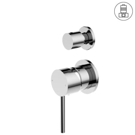 DOLCE SHOWER MIXER WITH DIVERTOR SEPARATE PLATE CHROME (NR250811eCH)