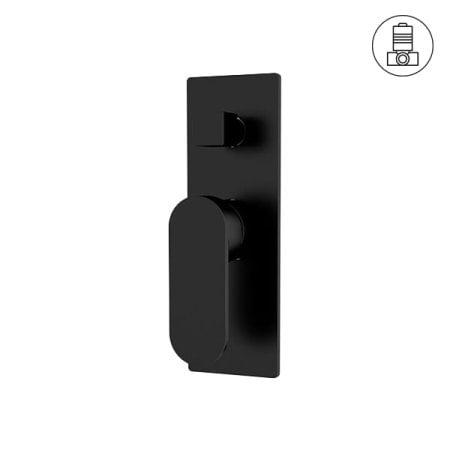ECCO SHOWER MIXER WITH DIVERTER 2 FUNCTION VALVE ROUGH-IN SOWER VALVES KIT REPLACEMENT MATTE BLACK (NR301311aMB)