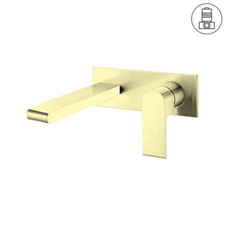 BIANCA WALL BASIN/BATH MIXER 187/230MM BRUSHED GOLD (NR321510aBG / NR321510bBG)