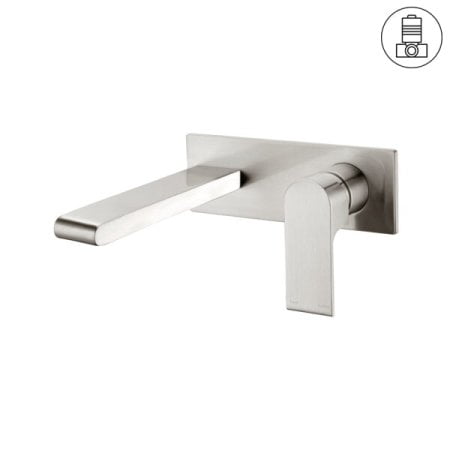 BIANCA WALL BASIN/BATH MIXER 187/230MM BRUSHED NICKEL (NR321510aBN / NR321510bBN)