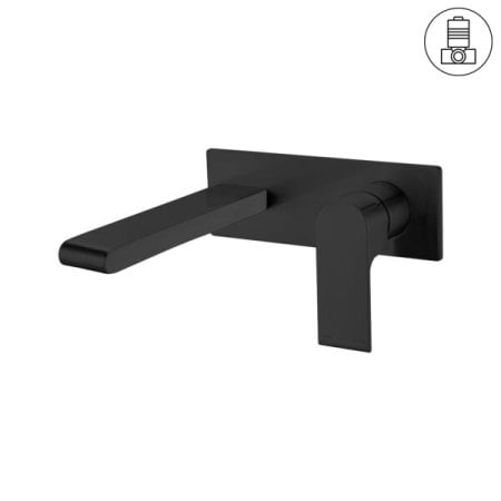 BIANCA WALL BASIN/BATH MIXER 187/230MM MATTE BLACK (NR321510aMB / NR321510bMB)