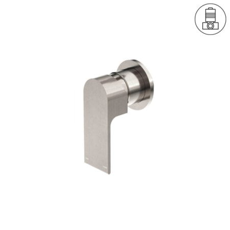 BIANCA SHOWER MIXER ROUND PLATE BRUSHED NICKEL (NR321511dBN)