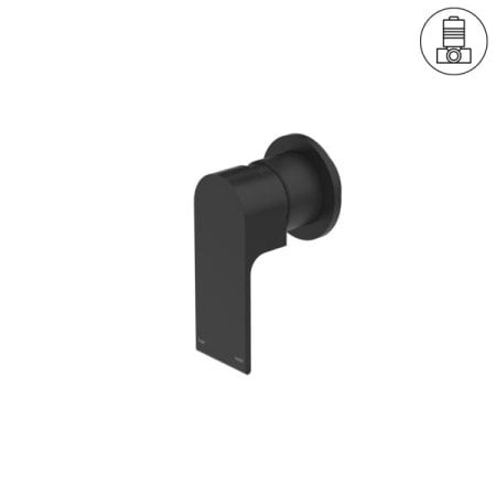 BIANCA SHOWER MIXER ROUND PLATE MATTE BLACK (NR321511dMB)