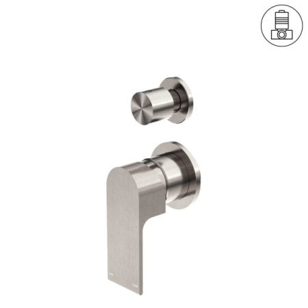 BIANCA SHOWER MIXER WITH DIVERTOR SEPARATE PLATE BRUSHED NICKEL (NR321511gBN)