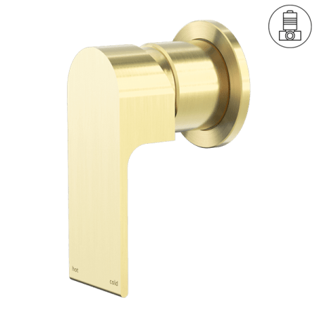 BIANCA SHOWER MIXER WITH 60MM PLATE BRUSHED GOLD (NR321511hBG)