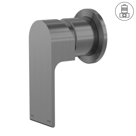 BIANCA SHOWER MIXER WITH 60MM PLATE GUN METAL (NR321511hGM)