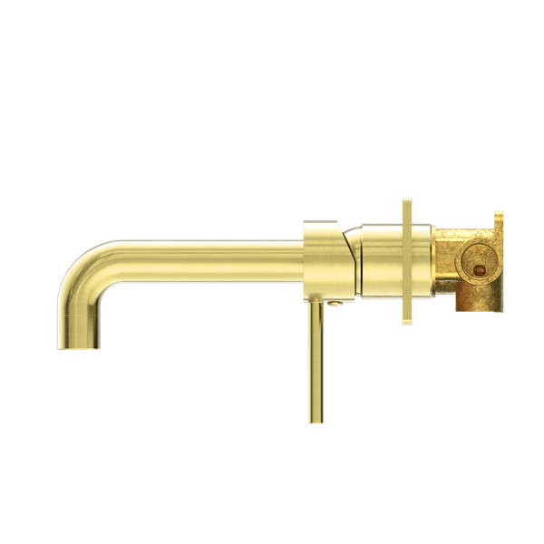 DOLCE WALL BASIN/BATH MIXER STYLISH SPOUT BRUSHED GOLD (NR250810bBG)