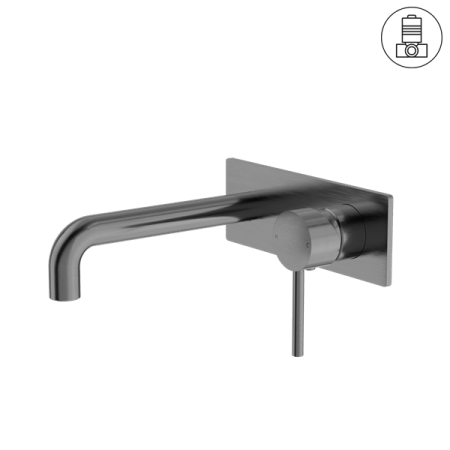DOLCE WALL BASIN/BATH MIXER STYLISH SPOUT GUN METAL (NR250810bGM)