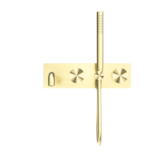 KARA PROGRESSIVE SHOWER SYSTEM SHOWER FAUCET SET WITH SPOUT 230MM/250MM BRUSHED GOLD (NR271903a230/250BG)