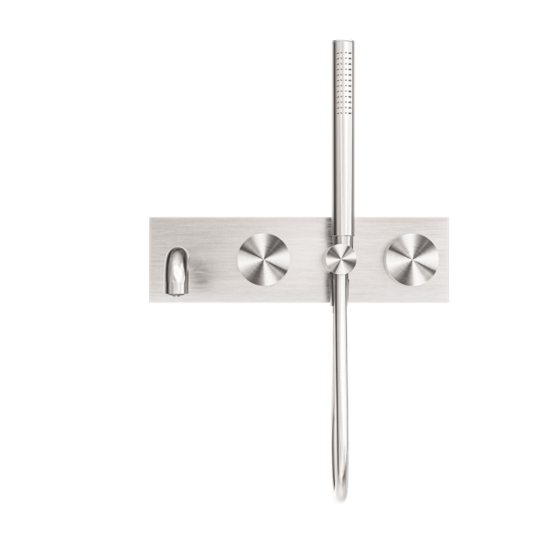 KARA PROGRESSIVE SHOWER SYSTEM SHOWER FAUCET SET WITH SPOUT 230MM/250MM BRUSHED NICKEL (NR271903a230/250BN)