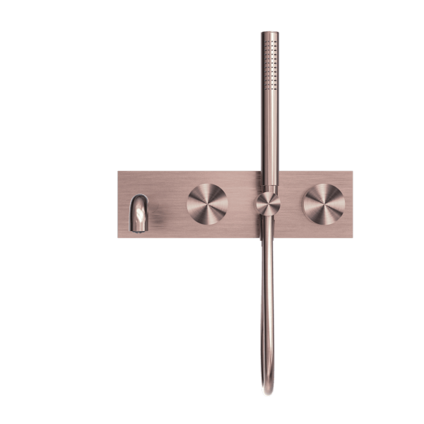 KARA PROGRESSIVE SHOWER SYSTEM SHOWER FAUCET SET WITH SPOUT 230MM/250MM BRUSHED BRONZE (NR271903a230/250BZ)