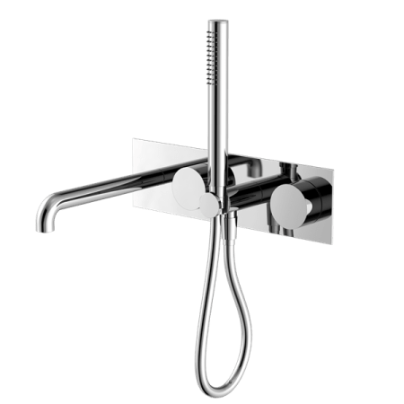 KARA PROGRESSIVE SHOWER SYSTEM SHOWER FAUCET SET WITH SPOUT 230MM/250MM CHROME (NR271903a230/250CH)